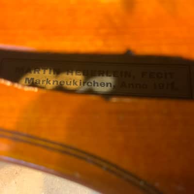Martin Heberlein Violin, Markneukirchen 1912 image 4