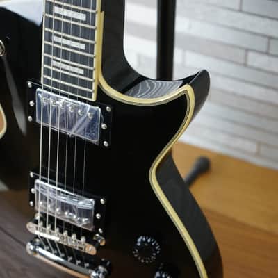 Tagima Mirach Guitar - Gloss Black - With Hardshell Case image 6