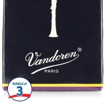 Vandoren Traditional Bb Clarinet Reed - 3.5 (30-pack) image 2