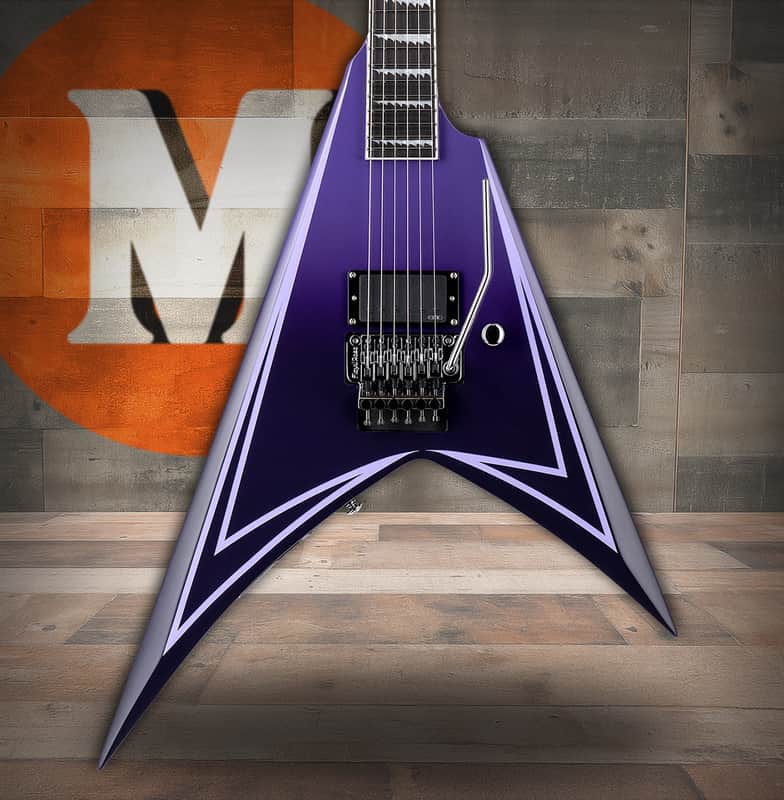 ESP LTD Alexi Hexed Sawtooth - Purple Fade w/ Pinstripes (LALEXIHEXED) image 1