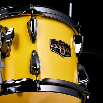 ~LIMITED EDITION~ TAMA Imperialstar 7-Piece 10/12/14/16/22/22 Double-Bass Drum Kit Set in Electric Yellow w/ Black Nickel Hardware & Matching Snare image 5