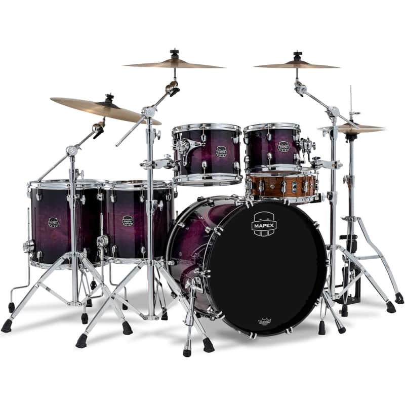 Mapex SR628XZXP Saturn VI Royal Purple Burst - Drum Shell Set image 1
