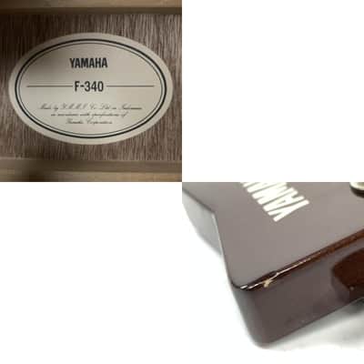 YAMAHA F-340 Natural Acoustic Guitar Vintage From Japan image 10