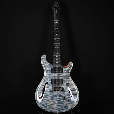PRS Custom 24 Semi-Hollow w/ Artist Grade Flame Maple Top & Awabi Birds- Faded Indigo 2026 (0424438) image 2