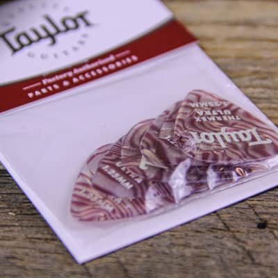 Taylor 1.5mm Premium Thermex Ultra Picks Ruby Swirl 6-Pack image 3