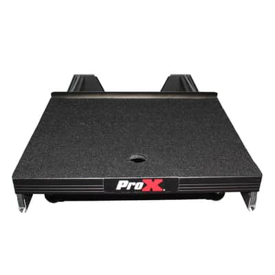 Pro-X XS-M12LTBL Black FInish 12" Universal Mixer Case W/ Laptop Glide Shelf image 2