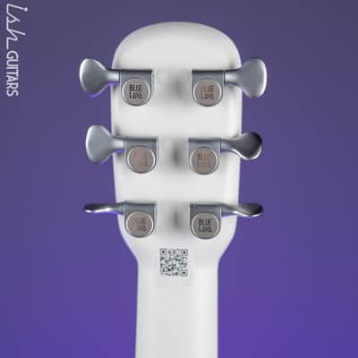 Lava Music Blue Lava Touch Smart Acoustic Guitar Sail White w/ Lite Bag Demo image 11