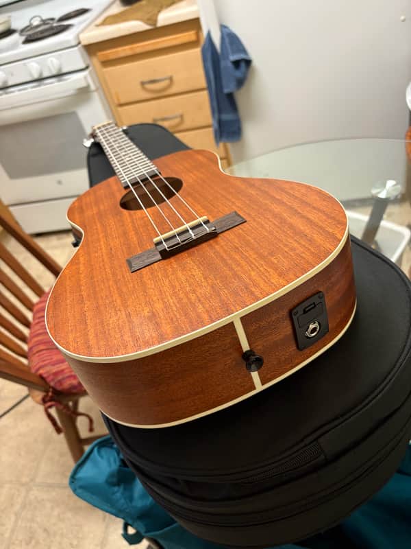 Kala KA-BE Mahogany Series Acoustic/Electric Baritone Ukulele with EQ 2010s - Satin Natural image 1