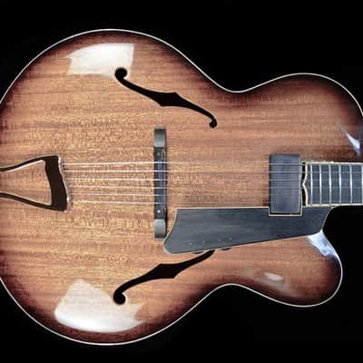 Archtop guitar full hollow handcarved image 5