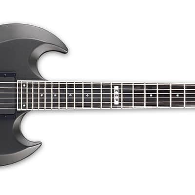 ESP E-II Viper Baritone CHMS - Charcoal Metallic Satin image 8