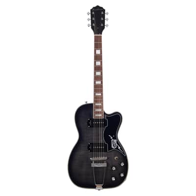 Airline Guitars Tuxedo Blackburst Flame image 6
