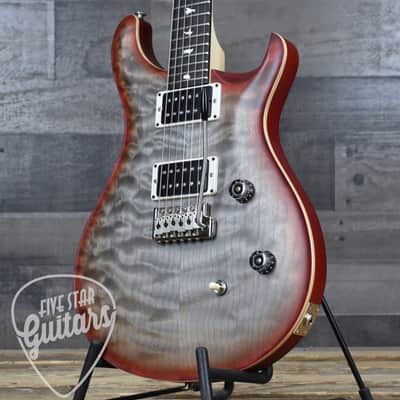 PRS Wood Library CE-24 Satin Quilt Top - Faded Gray Black Cherry Burst image 11