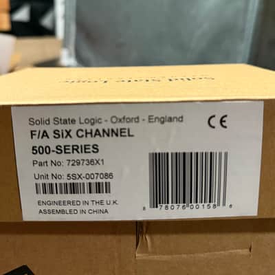 Solid State Logic SiX CH 500-Series Channel Strip Module 2021 - Present - Black image 4