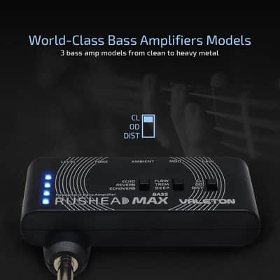 Valeton Rushead Max Bass USB Chargable Portable Pocket Bass Headphone Amp Carry-On Bedroom Plug-In (Ship from US Warehouse For Prompt Delivery) image 2