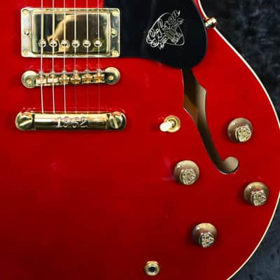 Gibson ES-335 Dot 100th Anniversary from 1994 in Cherry Red with original Hardcase image 4