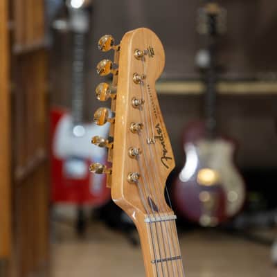 Fender - 50th Ann. LTD Edition Stratocaster (Maple - Aztec Gold)  w/ Tweed Fender Bag - MIM - 2020 -USED Electric Guitar image 6