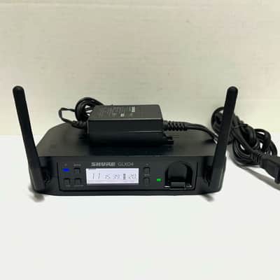 Shure GLXD4=-Z2 GLXD4 Digital Wireless Receiver with Shure PS42US AC Adapter Power Supply for GLXD GLX-D GLXD14 Vocal Mic Guitar Instrument Systems 2400-2483.5MHz image 1