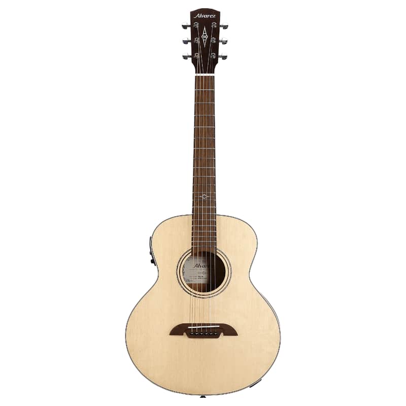 Alvarez ALJ2 Little Jumbo Travel Size Acoustic Solid Top Guitar with Deluxe Bag image 1