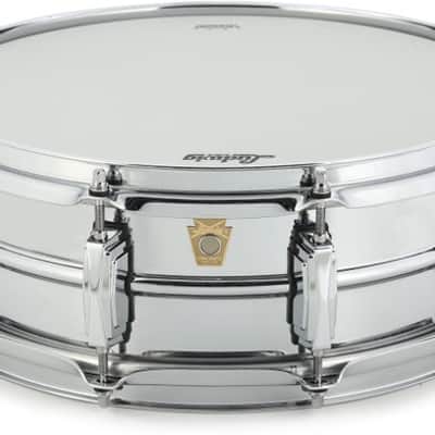 Ludwig LB400B Chrome-Over-Brass Snare Drum - 5 x 14-inch image 2