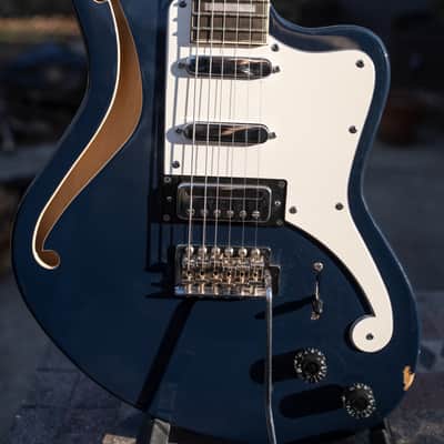 D'Angelico Premier Bedford SH (Modded) - Navy Blue image 2