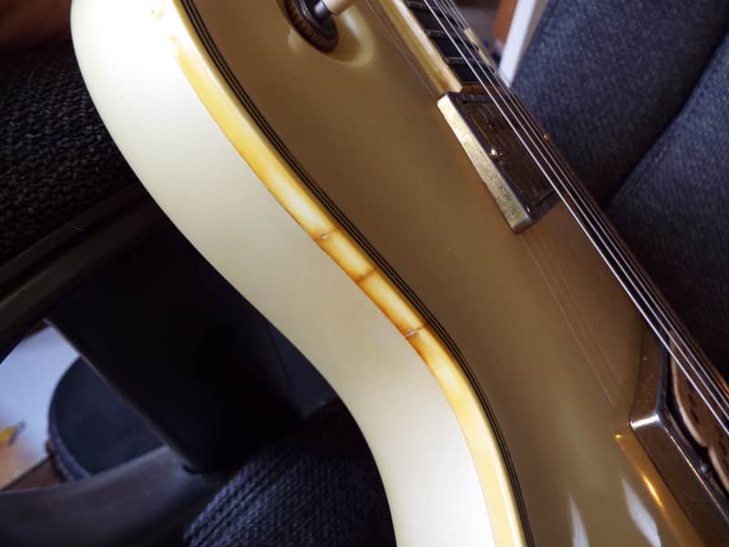 Aria Pro II PE Supra 1985, aged pearl white, MIJ Japan, Kahler