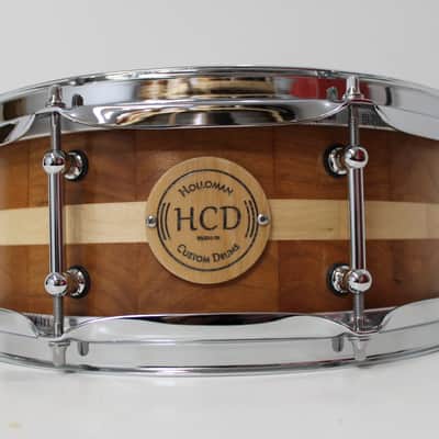 Holloman Custom Drums 5x13" Cherry/Maple snare drum - Hand rubbed urethane image 1
