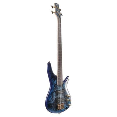 Ibanez SR300EDXCZM 4-String Electric Bass Guitar - Cosmic Blue Frozen Matte image 1
