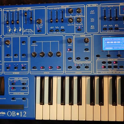 Oberheim OB-12 49-Key 12-Voice Synthesizer 2000 - Blue - LCD REPLACED! image 10
