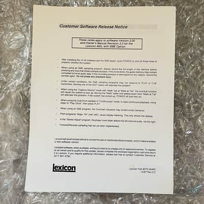 Lexicon 480L Digital Effects System with LARC Remote 1980s - Black / White Remote image 16