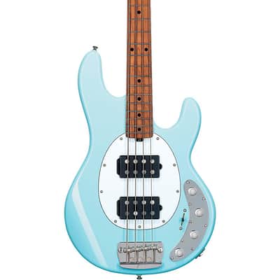 Sterling by Music Man StingRay RAY34 HH Bass Guitar - Regular Daphne Blue image 1
