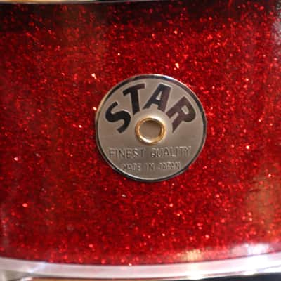 Star MIJ 5x14" Red Sparkle 8-Lug Snare image 5
