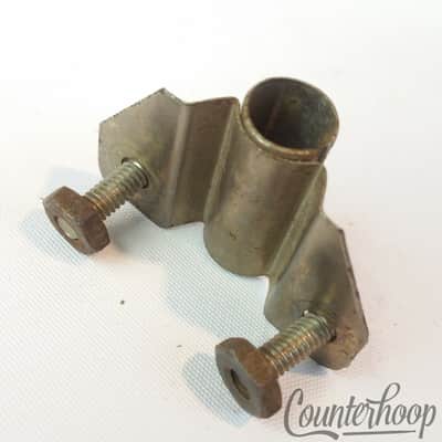*Kent Snare Drum Key Mount Holder Nickel Marching/Parade USA Vintage 50s-60s* image 2