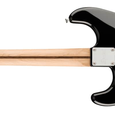Fender Squier Affinity Series Stratocaster® Mustang™ Micro Pack, Black, Gig Bag image 3