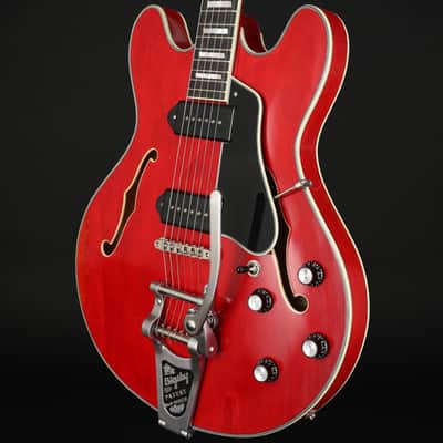 Eastman T64/V-RD Thinline with Bigsby Antique Red #P2300781 image 2