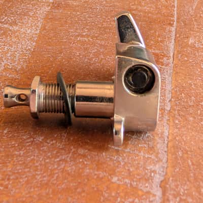 Schaller Tuning Peg Single Tab Large Button DAE Side Vintage 1970s Nickel image 5