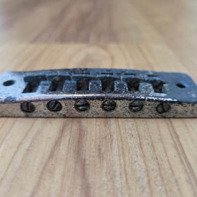 Vintage 1970's Gibson Harmonica Guitar Bridge! image 3