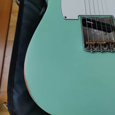 2021 Fender American Performer Telecaster Satin Surf Green RELIC w/GIGBAG image 9