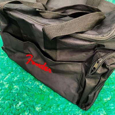 Fender Duffle Bag, Excellent Condition, Black with Red Embroidered Fender Logo 2016 - Black image 2