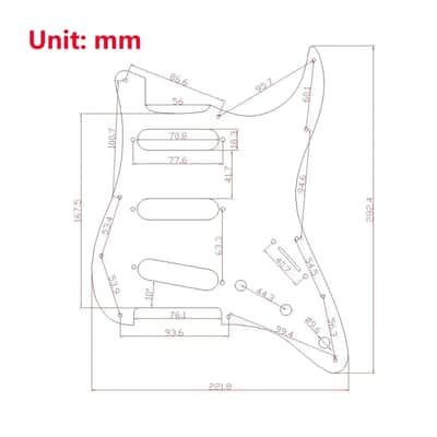 White Pearl SSS Guitar Strat Style Loaded Prewired Pickguard image 6