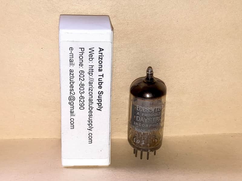 1963 Mullard Blackburn 12AX7 ECC83 Tube, NOS, Tested, I61 B3C4 image 1