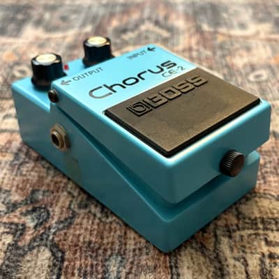 1986 Boss CE2 Chorus Vintage Green Label MIJ Made In Japan Guitar Effect Pedal! image 3