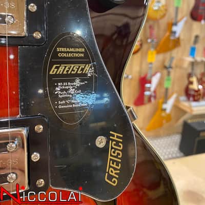 GRETSCH G2655 Streamliner Center Block Jr. Double-Cut with V-Stoptail, Laurel Fingerboard, Claret Burst image 1