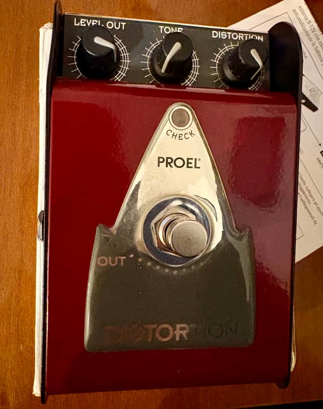 Extremely Rare PROEL ds-10 ds10 Blues Distortion Boost Overdrive 90s Made In Italy Guitar Bass Effect Pedal Klon Style image 1
