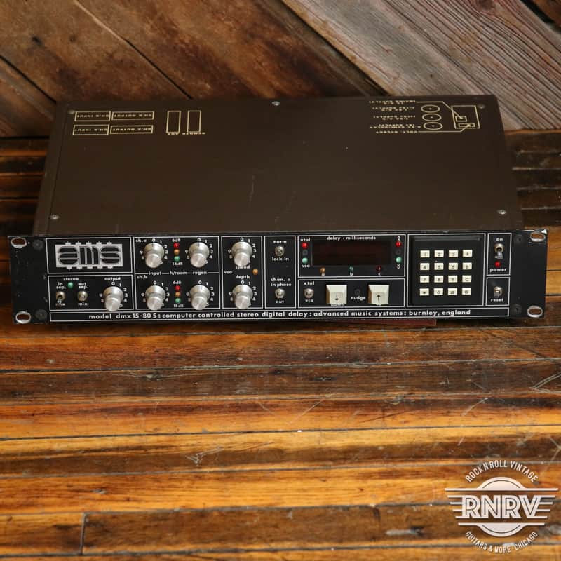 Serviced AMS Model DMX 15-80 S Computer Controlled Stereo Digital Delay 1970s - Black image 1