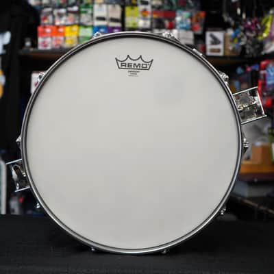 Vintage 1978 Ludwig USA Super Sensitive 5x14" Seamless Brass Snare Drum | Blue-O-Olive Pointy Badge image 18