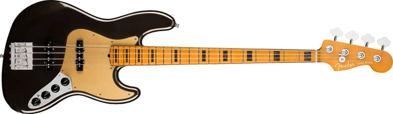Fender E114-Fender American Ultra Jazz Bass®, Maple Fingerboard, Texas Tea image 1