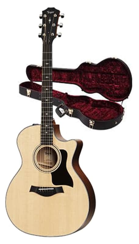 Taylor 300 Series 314ce Model Grand Auditorium Cutaway Acoustic Guitar w/ Taylor Deluxe Brown Hardshell Case