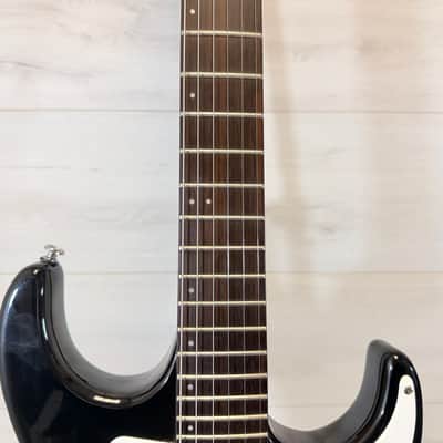 Vinci Signature S-Style Electric Guitar Black w/ Gig Bag – Strat Style Player image 3