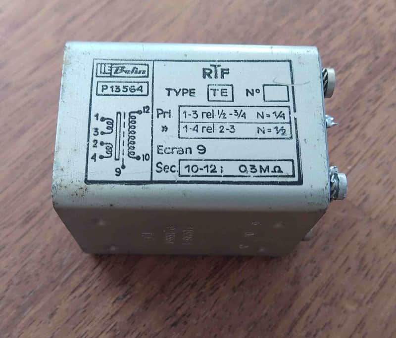 Microphone input transformer AudioVintage Lie Belin 1969 Gris (Rare) image 1