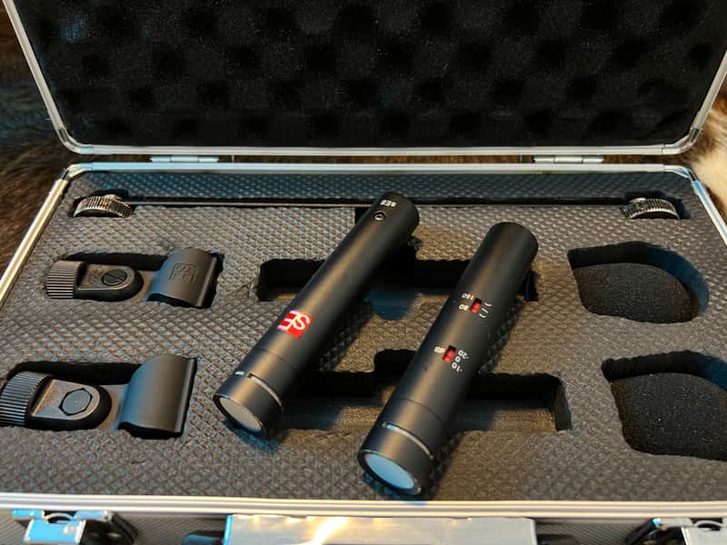 sE Electronics sE8 Small Diaphragm Cardioid Condenser Microphone Matched Stereo Pair 2018 - Present - Black image 1